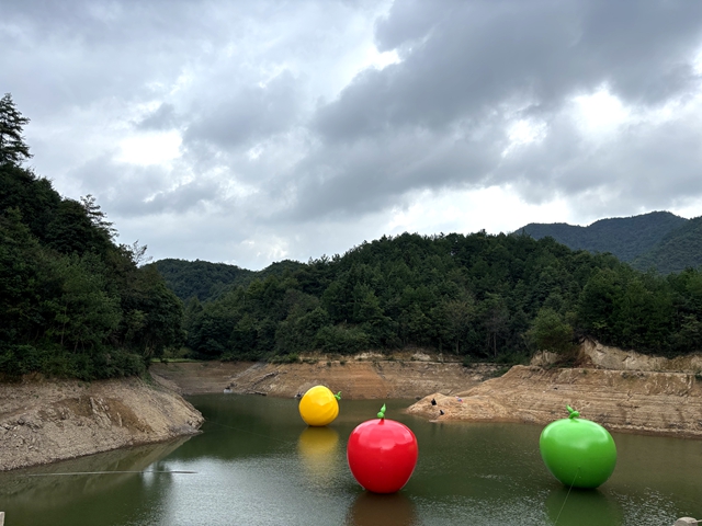 周正昌作品《水中的三个苹果》