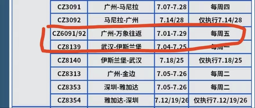 邻国又增回国航班又降价，老挝回国什么时候便宜？来看看7月飞行计划