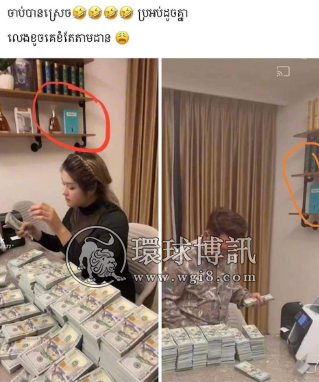 这位中国同胞发提醒，小心机场附近的绑匪？柬埔寨性感辣妹炫耀130万美元现金，网友：祝你好运