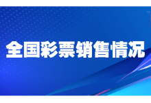 2022年1月份全国彩票销售情况