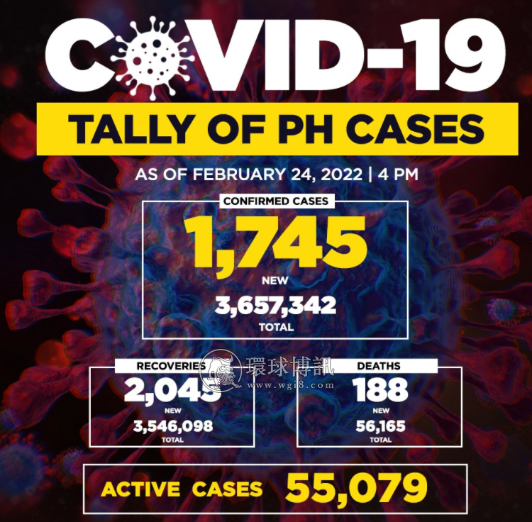 菲律宾新增确诊病例1745例