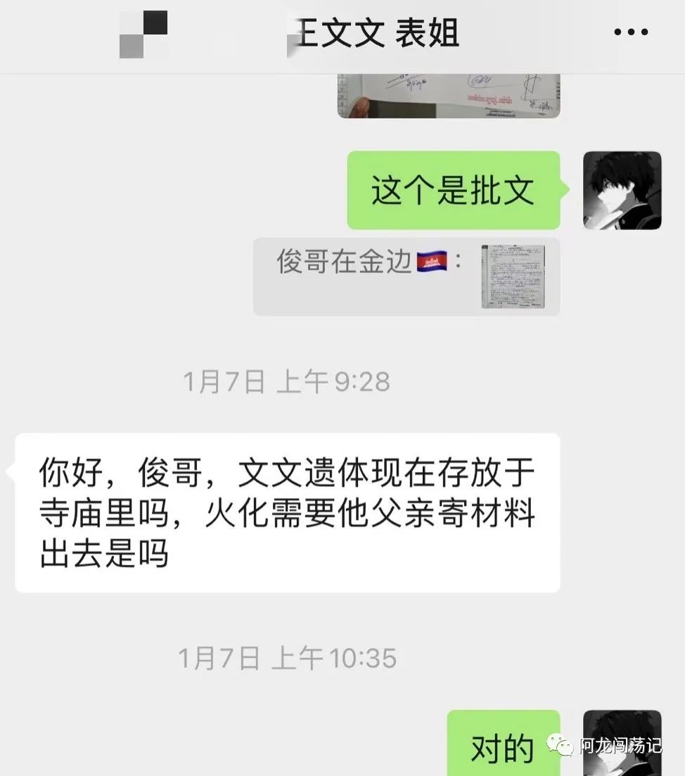 关于王文文在金边坠楼事件，请你们停止对我的网暴…