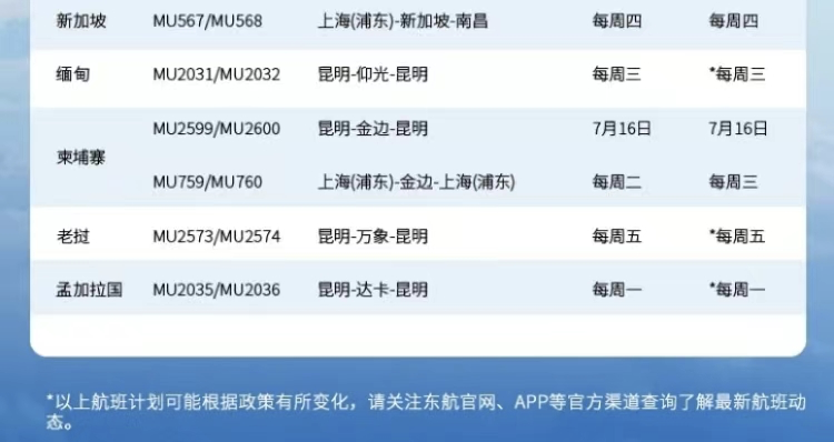 邻国又增回国航班又降价，老挝回国什么时候便宜？来看看7月飞行计划