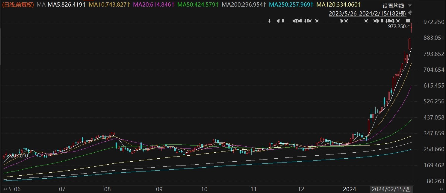 超微电脑近12个月暴涨近900%